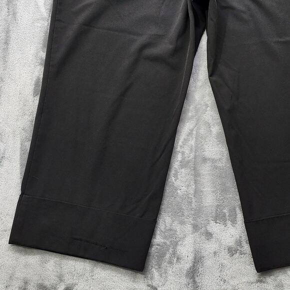 INC International Concepts Pants Womens 18 Black Cuffed Capri Chino Stretch - Picture 3 of 11
